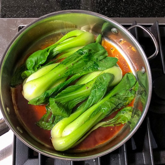 Steamed Baby Bok Choy