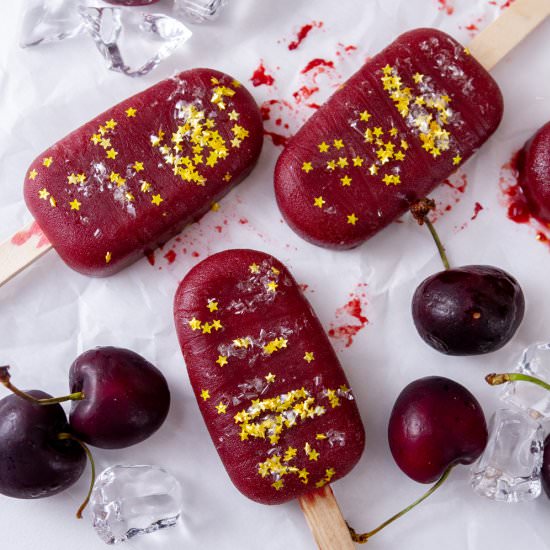 Cherry Popsicles