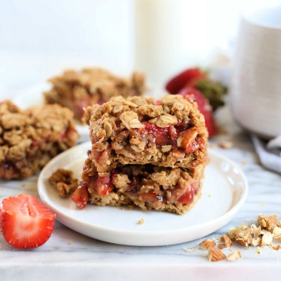 Strawberry Crumble Bars Gluten-Free