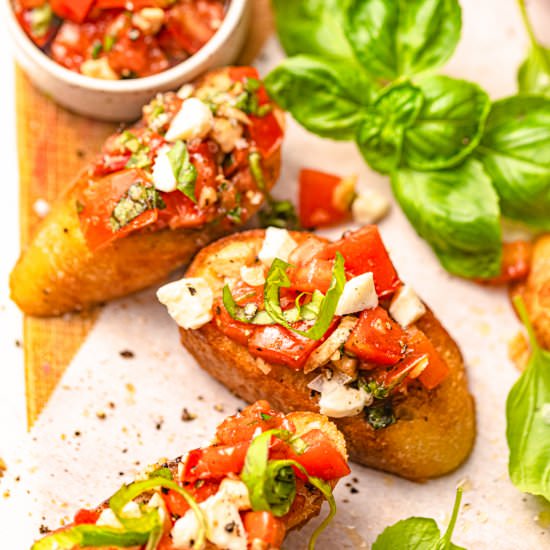 Bruschetta with Mozzarella