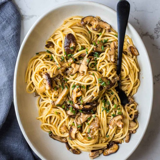 Creamy Black Garlic Pasta