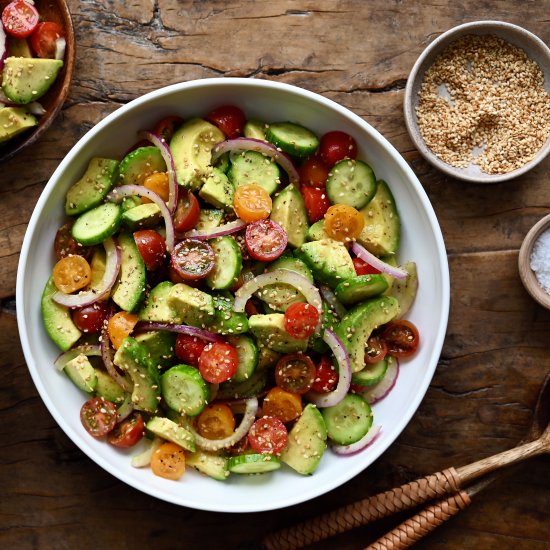 Avocado Salad with Orange Dressing