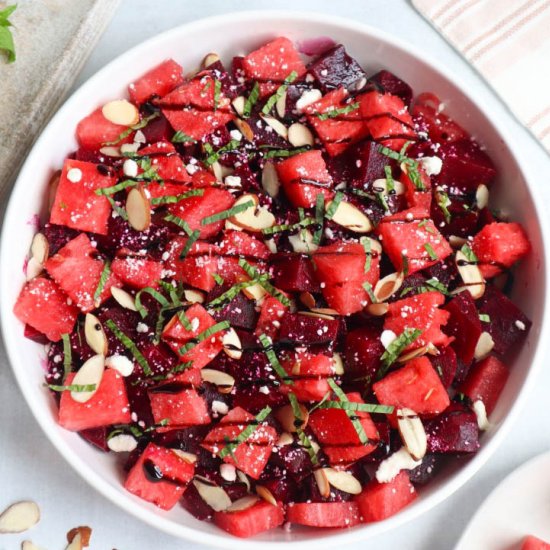 Delicious Beet Watermelon Salad