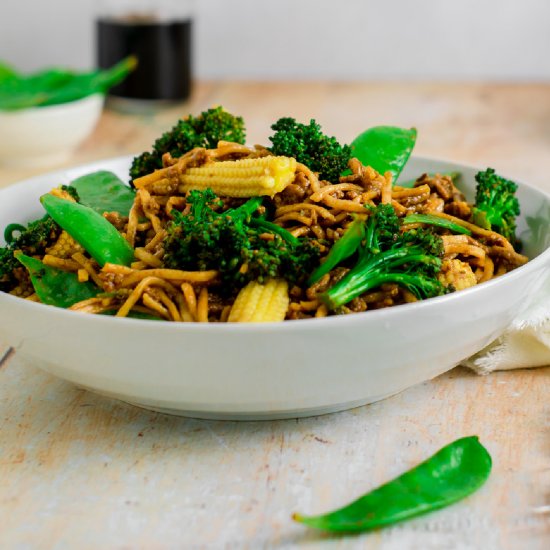 Quick Teriyaki Minced Beef Stir Fry