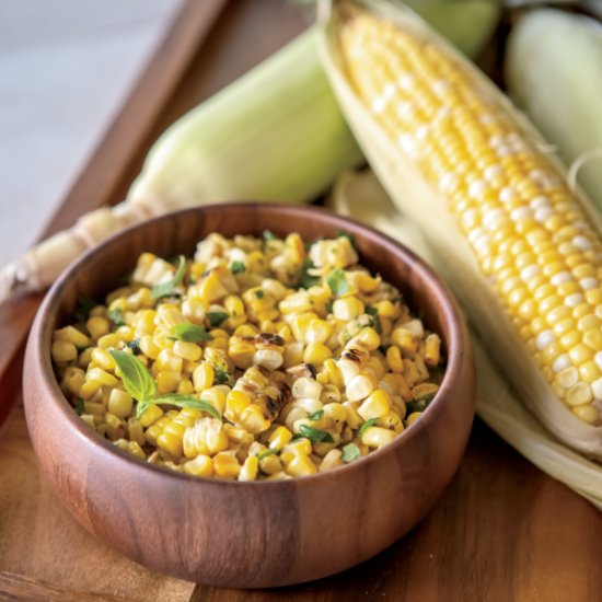 Grilled Sweet Corn with Herbs