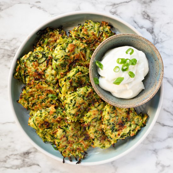 Baked Zucchini Fritters