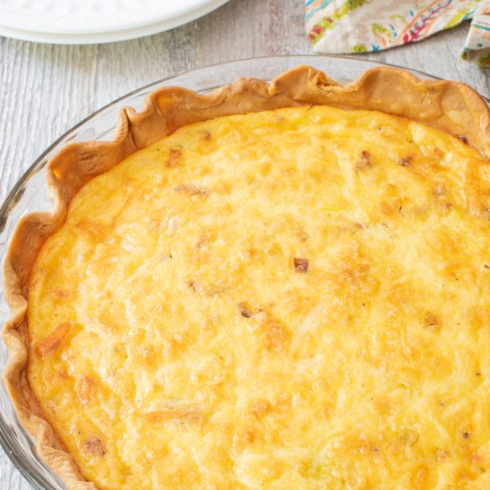 Gruyère, Bacon, and Leek Quiche