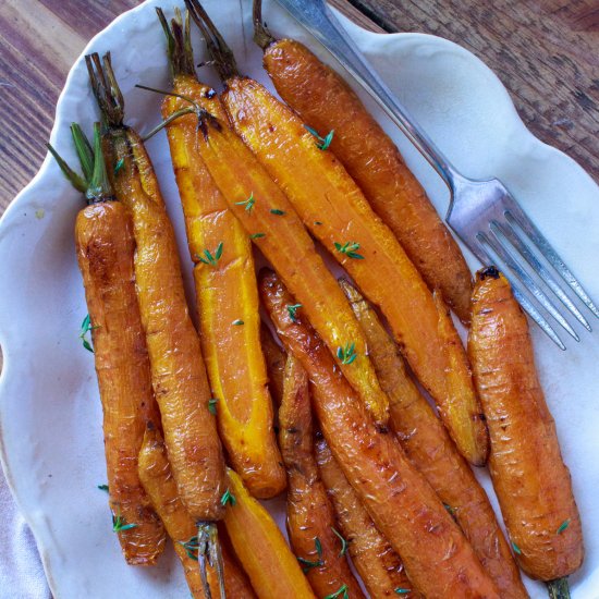 Rustic Honey-Roasted Carrots