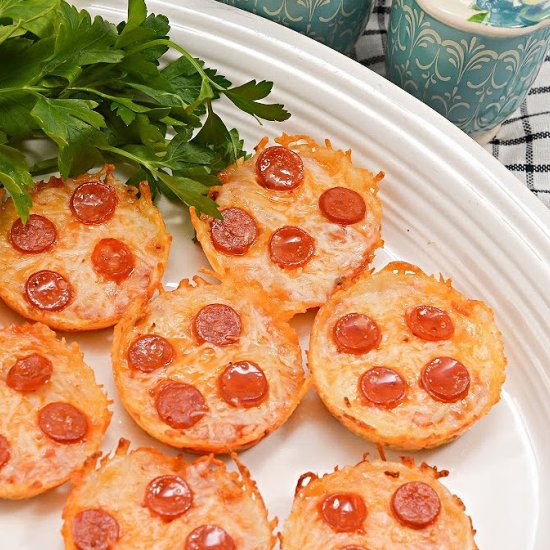 KETO CAULIFLOWER PIZZA BITES