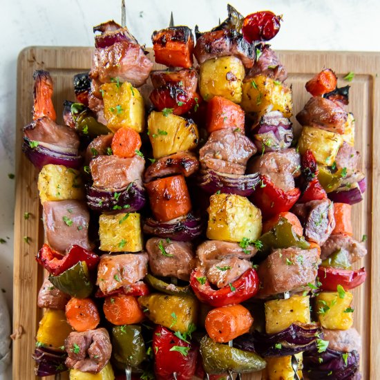 Sweet and Sour Pork Kabobs