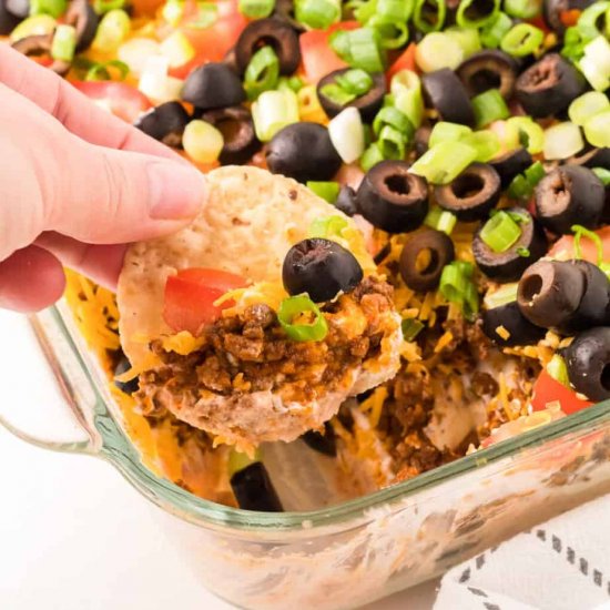 Taco Dip With Ground Beef