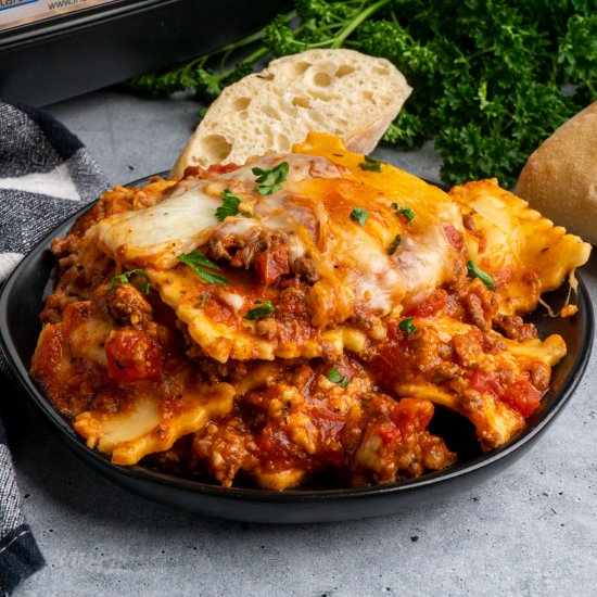 Crock Pot Lazy Lasagna with Ravioli