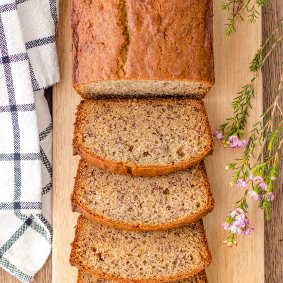 Easy One Bowl Banana Bread