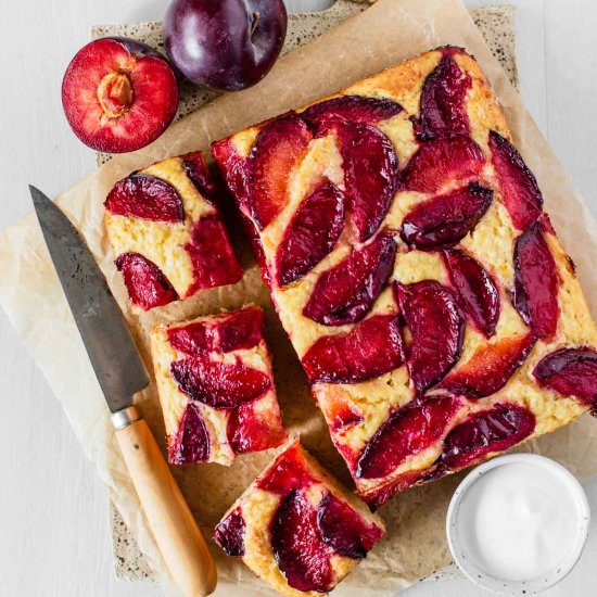 Plum Yogurt Cake