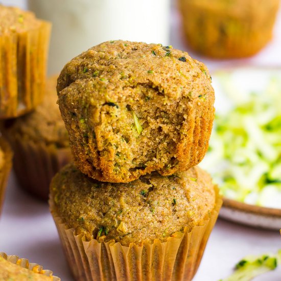 Greek Yogurt Zucchini Muffins