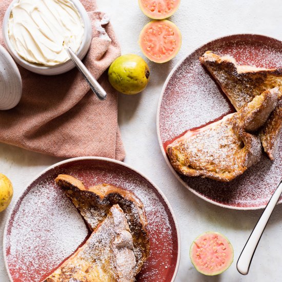 Guava & Cheese Stuffed French Toast