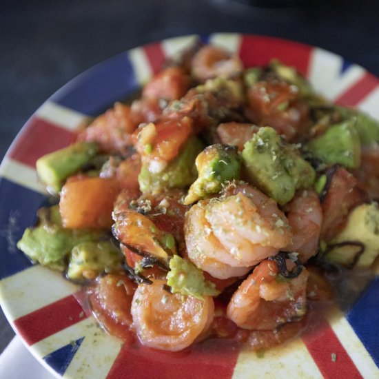 Avocado and shio kombu stir-fry