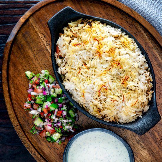 Vegan Mushroom Biryani