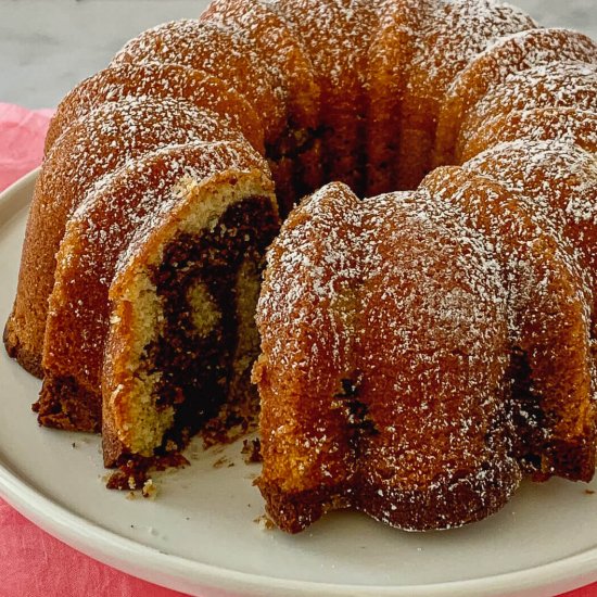 Coffeehouse Marble Bundt Cake