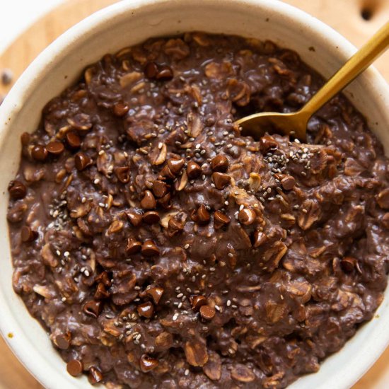 Dark Chocolate Protein Oats