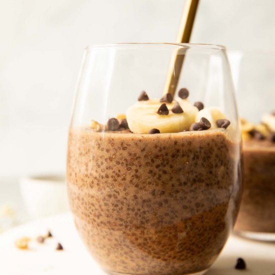 Chocolate Banana Chia Seed Pudding