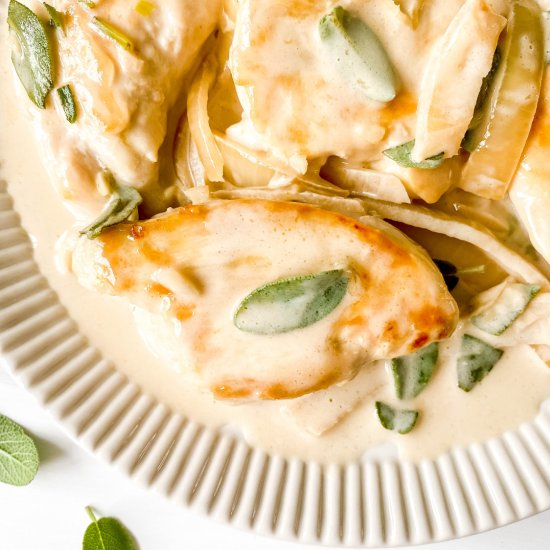 Creamy sage chicken