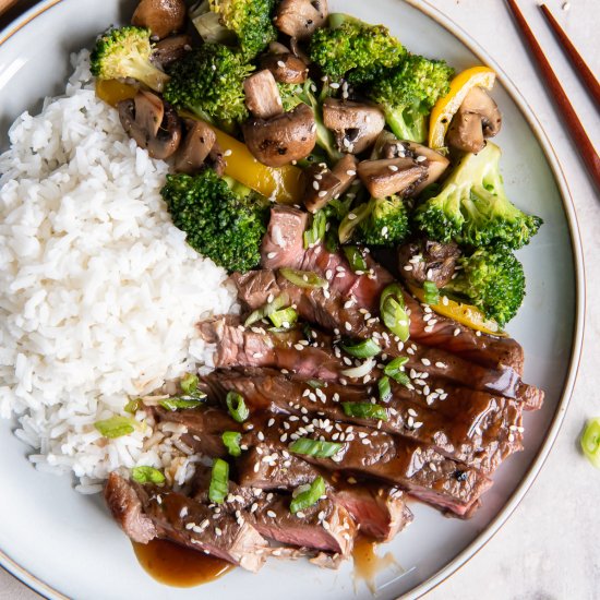 Grilled Teriyaki Steak