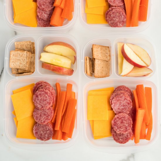 Salami Cheese and Crackers Box