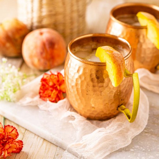 Fresh Peach Moscow Mule