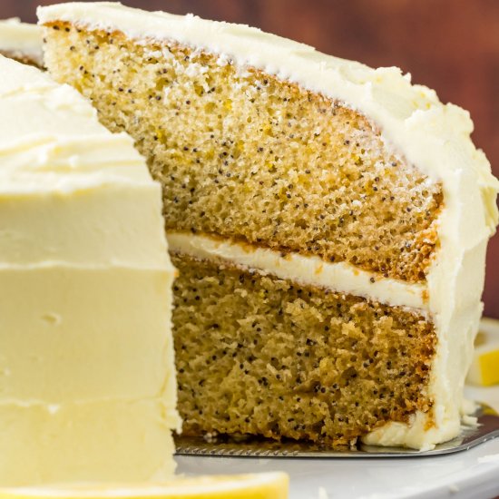 Vegan Lemon Poppy Seed Cake