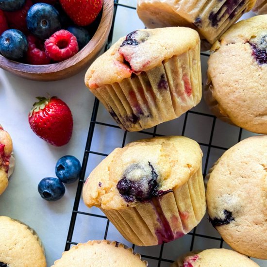 Mixed Berry Muffins