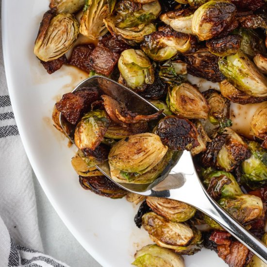 Maple Balsamic Brussels Sprouts