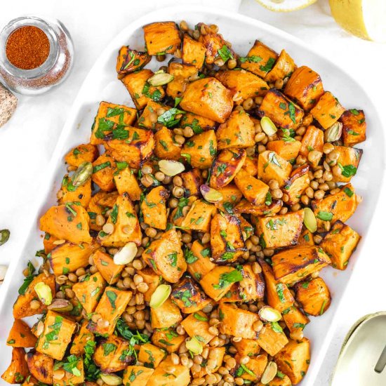 Lentil Sweet Potato Salad