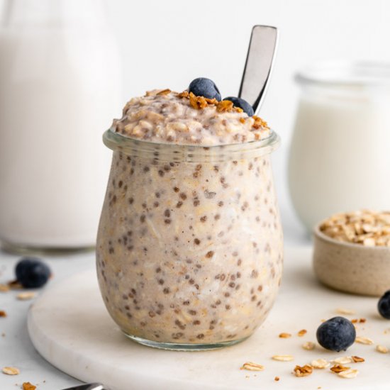 Basic Overnight Oats (Vegan & GF)