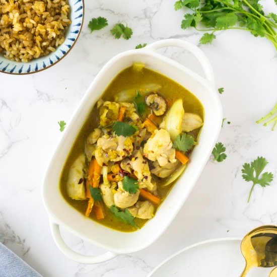 Authentic Healthy Thai Yellow Curry