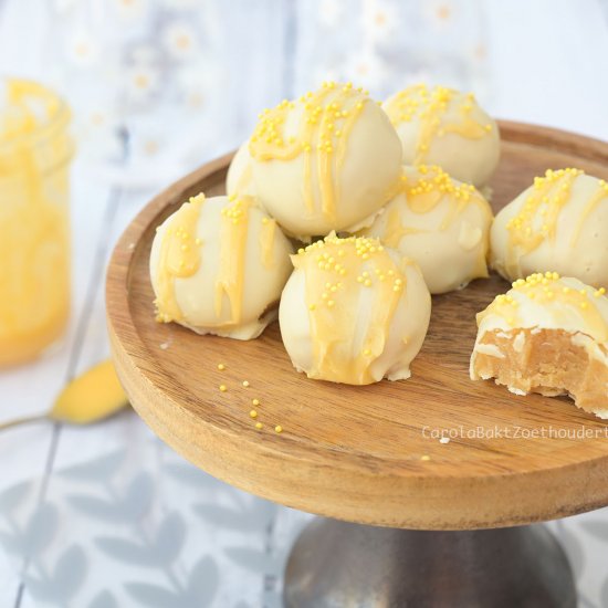 Eggnog cake truffles