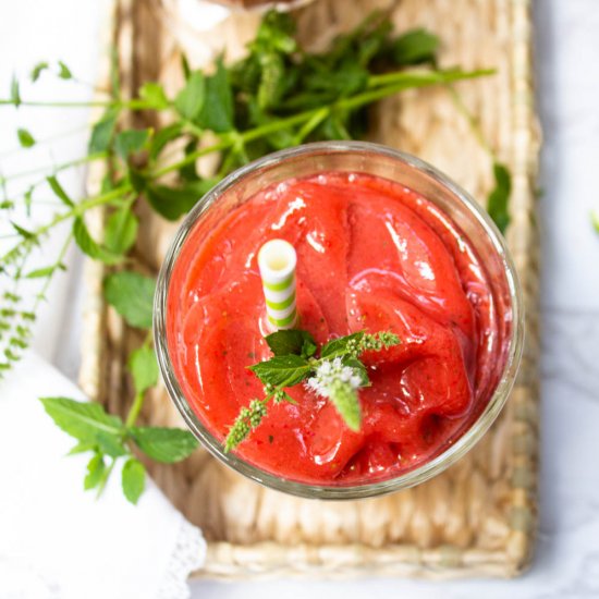 Watermelon Strawberry Slushie