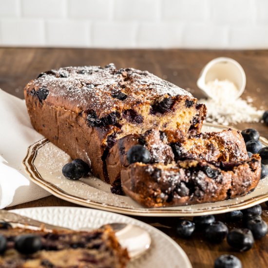 BLUEBERRY, BANANA & COCONUT LOAF