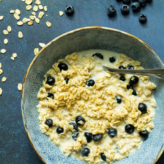 Blueberry Cheesecake Overnight Oats