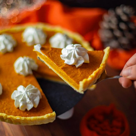 Vegan pumpkin pie