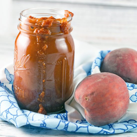 Spicy Whiskey Peach BBQ Sauce