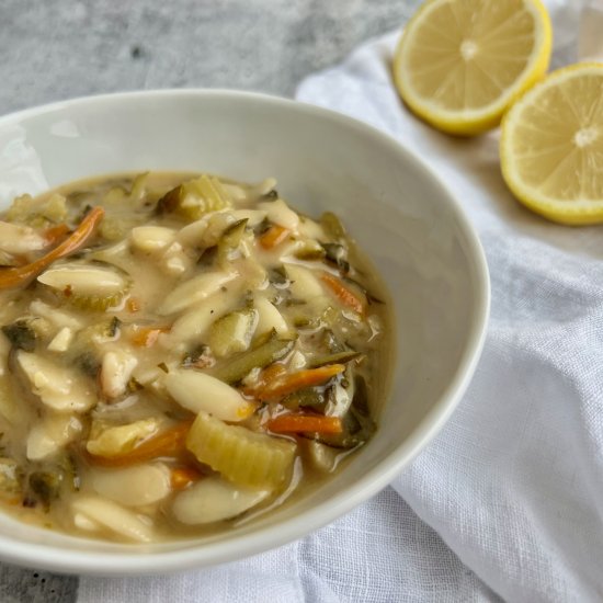 Creamy Lemon Orzo Soup