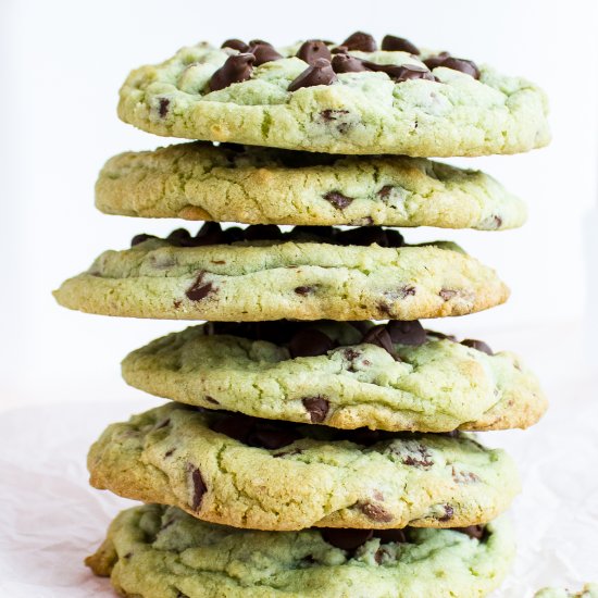 Tasty Chocolate Chip Mint Cookies