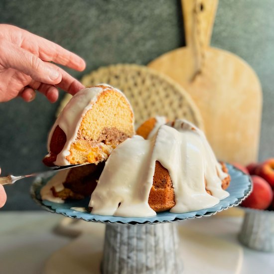 Peach Cobbler Pound Cake