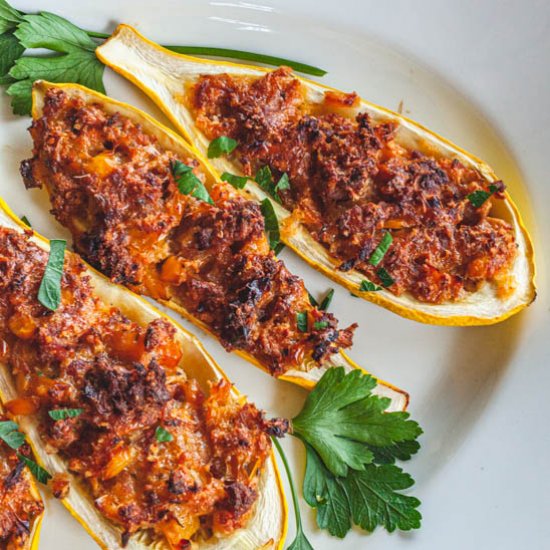 Italian Stuffed Summer Squash