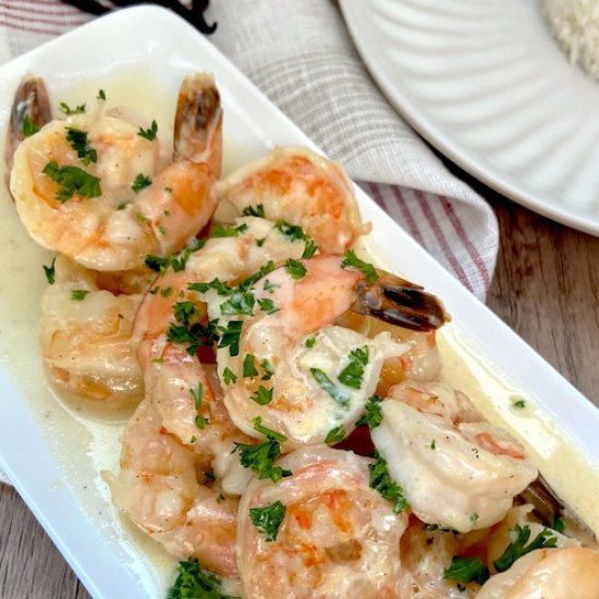 Shrimps in Tahitian Vanilla Sauce