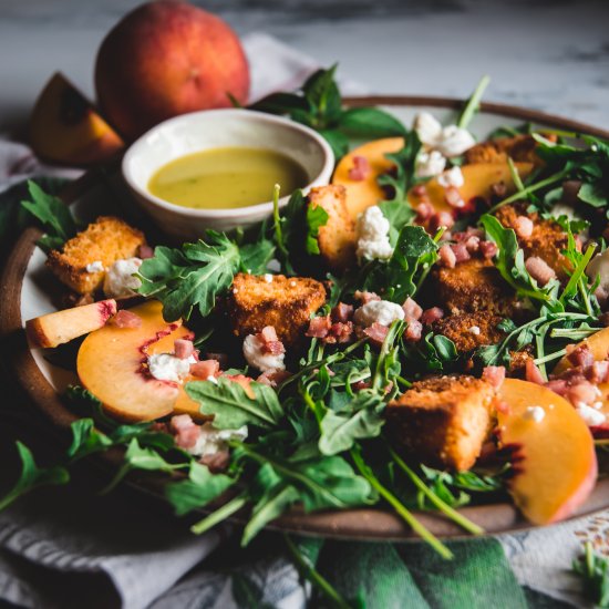 Arugula and Peach Salad