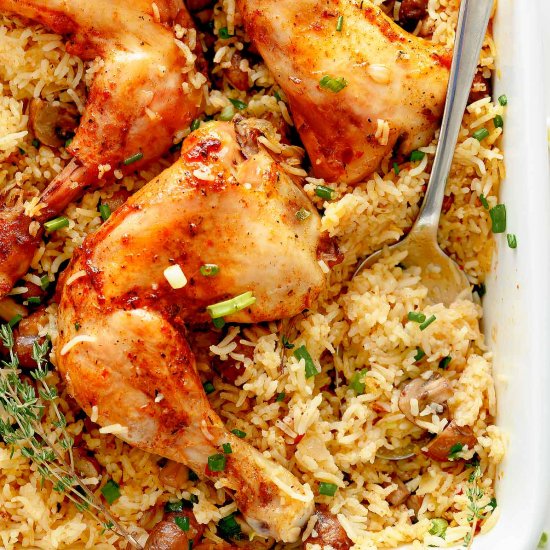 Oven Baked Chicken and Rice