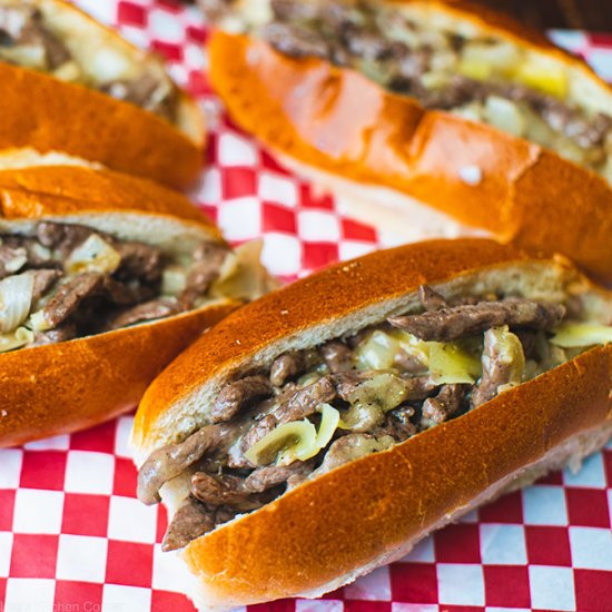 Easy Philly cheesesteak