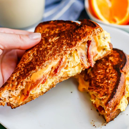 Breakfast grilled cheese